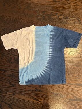 GAP Blue and White Gradient Tie-Dye Kids Tee